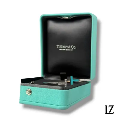 Náramek Tiffany T Diamond and Turquoise v tyrkysové krabičce Tiffany